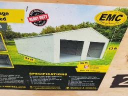 Garage double en acier 25'x41'
