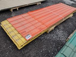 Lot de t&ocirc;le 38po de large, longueur et quantit&eacute; vari&eacute;es