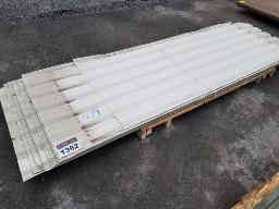 Lot de t&ocirc;le 38po de large, longueur et quantit&eacute; vari&eacute;es