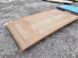 13 plaques d'acier 60pi x 120 pi x 0.188po/4.76mm