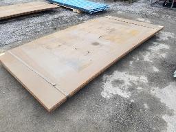 10 plaques d'acier 60pi x 120 pi x 0.250po/6.35mm