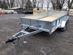 2027 METALXPERT MX72144T, Remorque en acier galvanis&eacute; 2 essieux tandem 6 pi. x 12 pi.