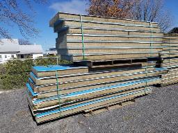 28 panneaux isolants de laine de roche 5po et 6po, longueurs vari&eacute;es