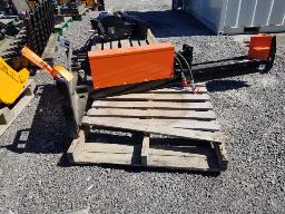 1 Fendeuse &agrave; bois horizontal hydraulique, attache skid steer, neuve