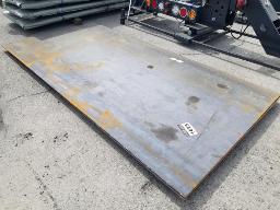 2 plaques acier 58po x 118po, neuf