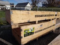 Garage double en acier 25'x41', Boitier A 91 neuf