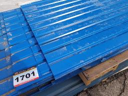 Lot de t&ocirc;le 38po de large, longueur et quantit&eacute; vari&eacute;es, 913 kg, 905 pieds lin&eacute;aire