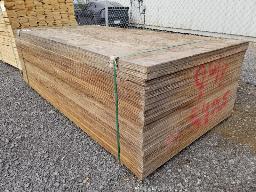 1 paquet de 23 feuilles de contreplaqu&eacute; grade D 48x96x1 1/8po