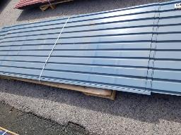 Lot de t&ocirc;le 38po de large, longueur et quantit&eacute; vari&eacute;es, 408 kg, 404 pieds lin&eacute;aire