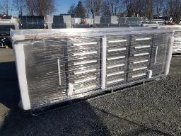 Coffre 18 tiroirs, 2 portes stainless NEUF 113x24x38