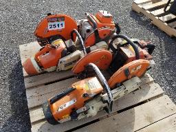 4 scies STIHL - &eacute;tat inconnu