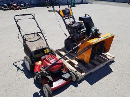 Souffleuse Yard King, tondeuse TORO et coupe bordure