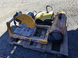Scie a b&eacute;ton MP3 + Laveuse a pression KARCHER + Chaufferette au diesel 75000 BTU