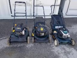 3 tondeuses a essence
