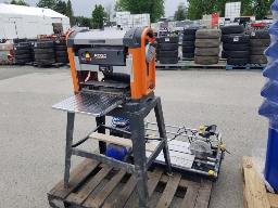Planeur RIDGID + scie a c&eacute;ramique + compresseur a air