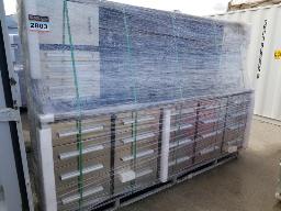 Coffre 30 tiroirs - 2 portes 112po x 23po x 71po Stainless NEUF
