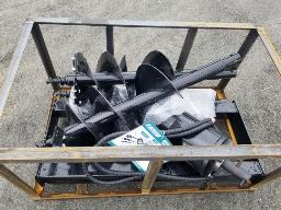 MOWER KING- 3 Tari&egrave;res avec m&egrave;che attache skid steer: 6''-12''-14'' neuves