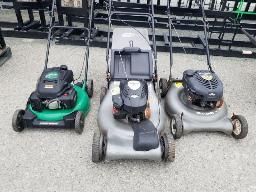 3 tondeuses a essence