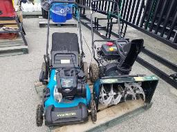 Souffleuse 24Po d&eacute;marrage &eacute;lectrique et tondeuse a essence Yardworks