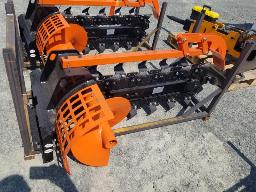 Trancheuse 39po pour mini chargeur attache skid steer