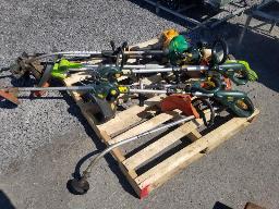 Lot de 9 coupes bordures &eacute;lectrique, a gaz et a batterie