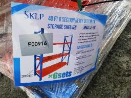 Racking 40pi, 6 sections 78po x 24po x 78po
