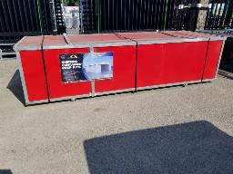 Toiture en acier pour conteneur 40` x 36` x 4`, bo&icirc;te 124`` x 44`` x 32``, 1730 Kg