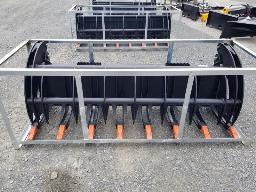 R&acirc;teau &agrave; grappin 78``, attache Skid-Steer, bo&icirc;tier 87``x 30`` x 31``