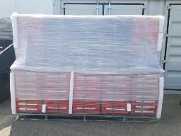 Coffre &agrave; outils neuf, 40 tiroirs, 2 portes, rouge 113``x 75``x 24``