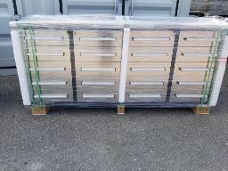 Coffre &agrave; outils neuf, 20 tiroirs, stanless 88``x 39``x 24``