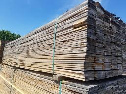 Planches &agrave; cl&ocirc;ture blanchis 1x6x12 - 320mcx