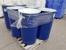 4 barils de m&eacute;tal, 260L ouvert &agrave; fonds perfor&eacute;s