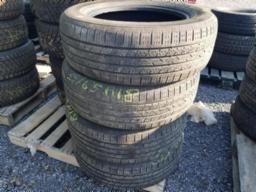 4 pneus, Continental Cross country 235/65R18, &eacute;t&eacute;.