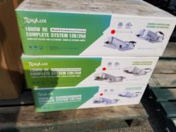 3 lampes &agrave; plantation Raylux 1000w 120/240. Jamais utilis&eacute;