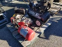 Moteur Honda 13 Hp GX390 avec g&eacute;n&eacute;ratrice + compresseur &agrave; air (non v&eacute;rifier)