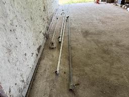 St-Prosper: Lot de tuyaux d&rsquo;acier galvanis&eacute; pour air avec raccords. (Grandeurs vari&eacute;es).