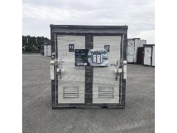 BASTONE MR-BA-2P-G-Toilette portative 2 portes grises 92 x 82 x 52, poids 1056 lbs