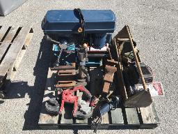 Presse Drill + lot d'outils divers