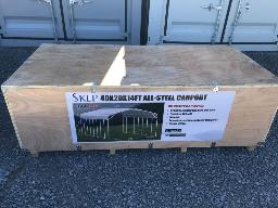 2026-Abri d'auto enti&egrave;rement en acier de 40' x 20' x 14' / 40 x 20 x 14FT ALL-STEEL CARPORT,