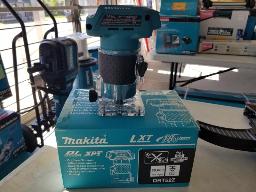 Affleureuse sans fil Makita. Batterie non incluse, mod&egrave;le DRT52Z. (Support Makita)