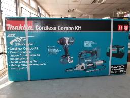 Boulonneuse + pompe &agrave; graisse + 2 batteries + sac Makita, mod&egrave;le DLX2465TXI
