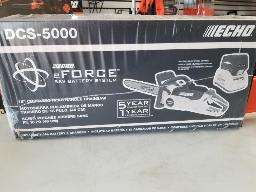 Scie &agrave; chaine echo, mod&egrave;le DCS-5000, lame 18", 1 batterie + 1 chargeur