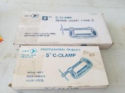 1 serre en C 5", 1 serre en C 8", marque Jet