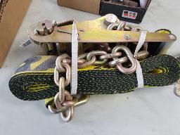 3 Tensionneurs &agrave; courroie avec crochet 3''x3', 5400 lbs