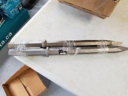1 burin plat 21" + burin pointu 22"