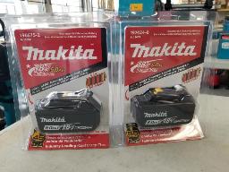 2 batteries Makita 18V Lithium-ion 6.0 Ah