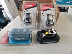 3 batteries 12V Makita + 1 batterie 18V Makita