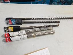 2 m&egrave;ches SDS Max 5/8" x 13" 711-502A + 1 m&egrave;che 5/8" x 13" B61341 + 1 m&egrave;che 5/8" x 15" + 1 Diager 5/8" x 16"