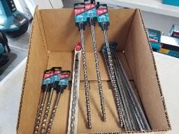 M&egrave;ches SDS + (3 x 3/8" x 4" B61070), (1 x 3/8" x 10" 711271A), (3x 3/8" x 12 1/4" B61066), (3 x 3/8" x 12 1/4" 711243A)