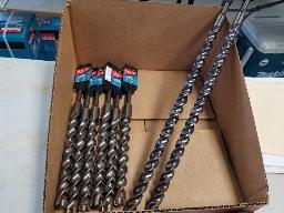 M&egrave;ches SDS + (2 x 3/4" x 18" B61167),  (6 x 3/4" x 10" B61151)